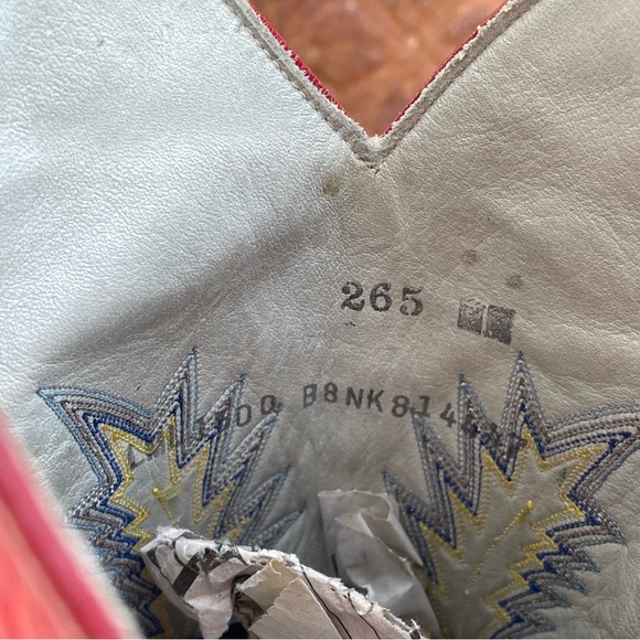 Vintage Western Larry Mahan cowboy red boots - Picture 5 of 9